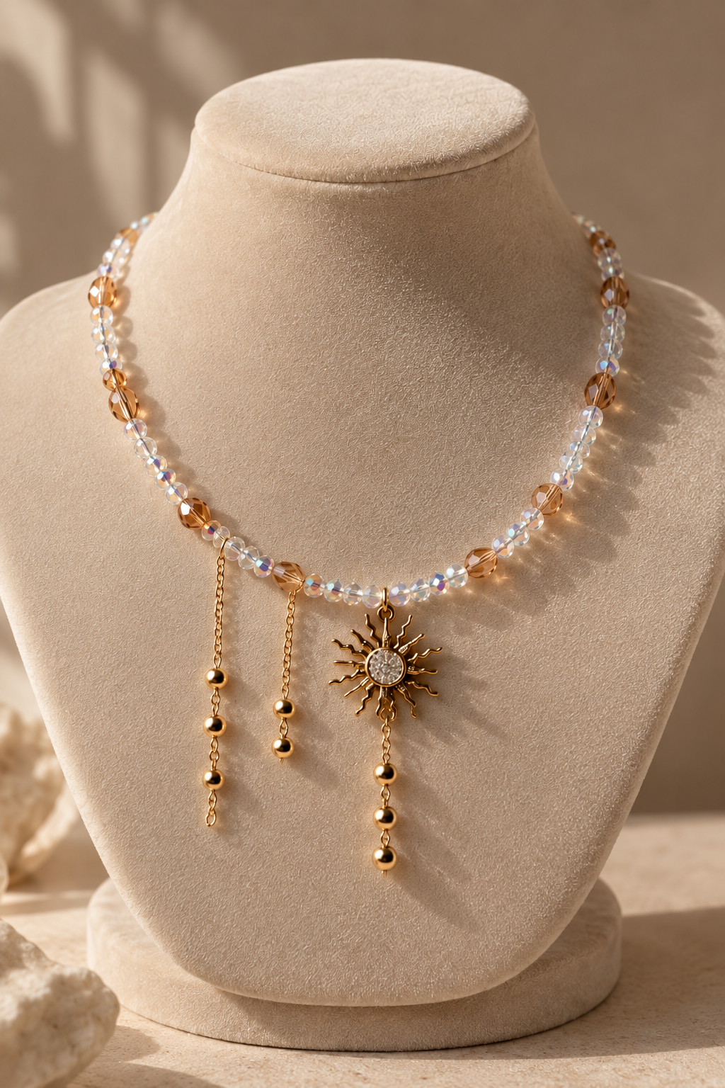 Set of Sun choker and Earrings