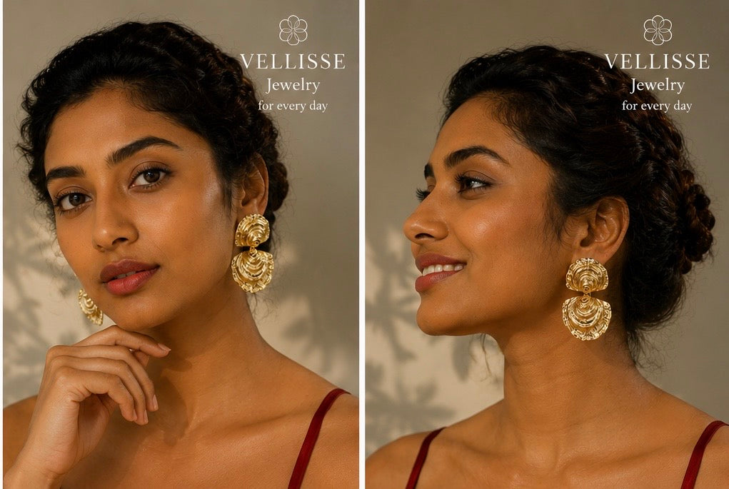 Golden Shell Earrings