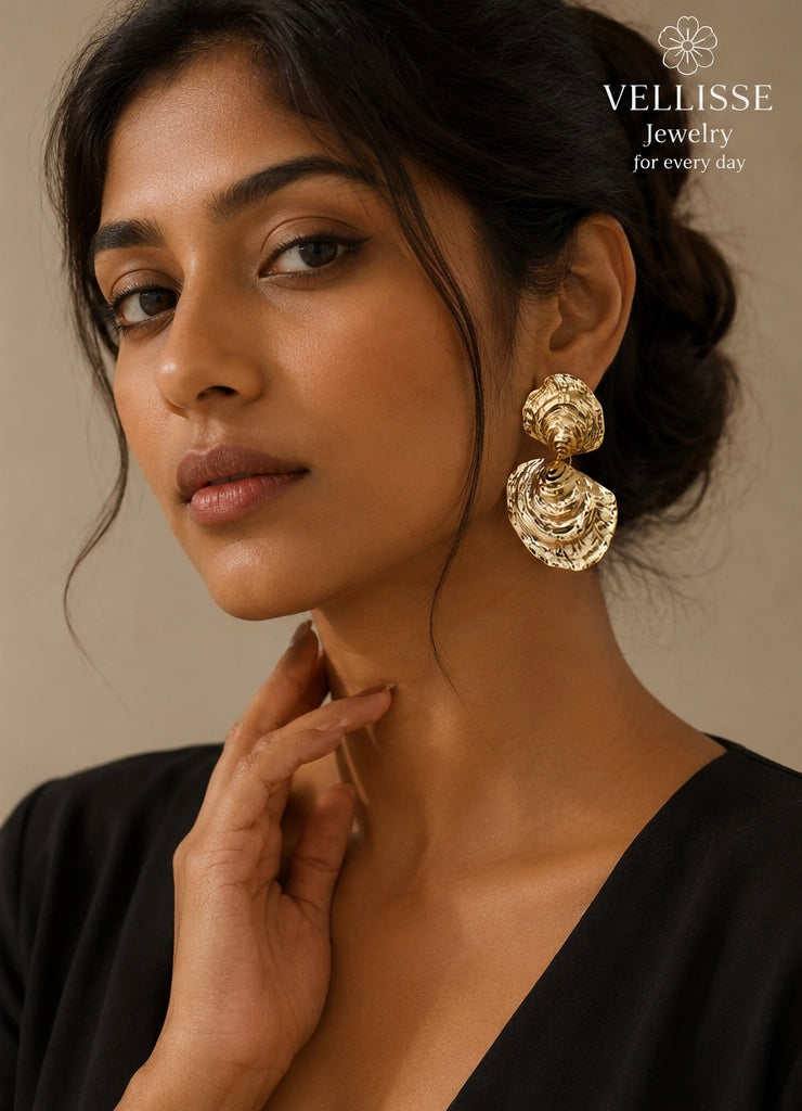 Golden Shell Earrings