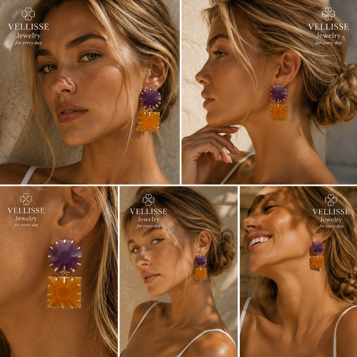 Sunset Prism Statement Earrings